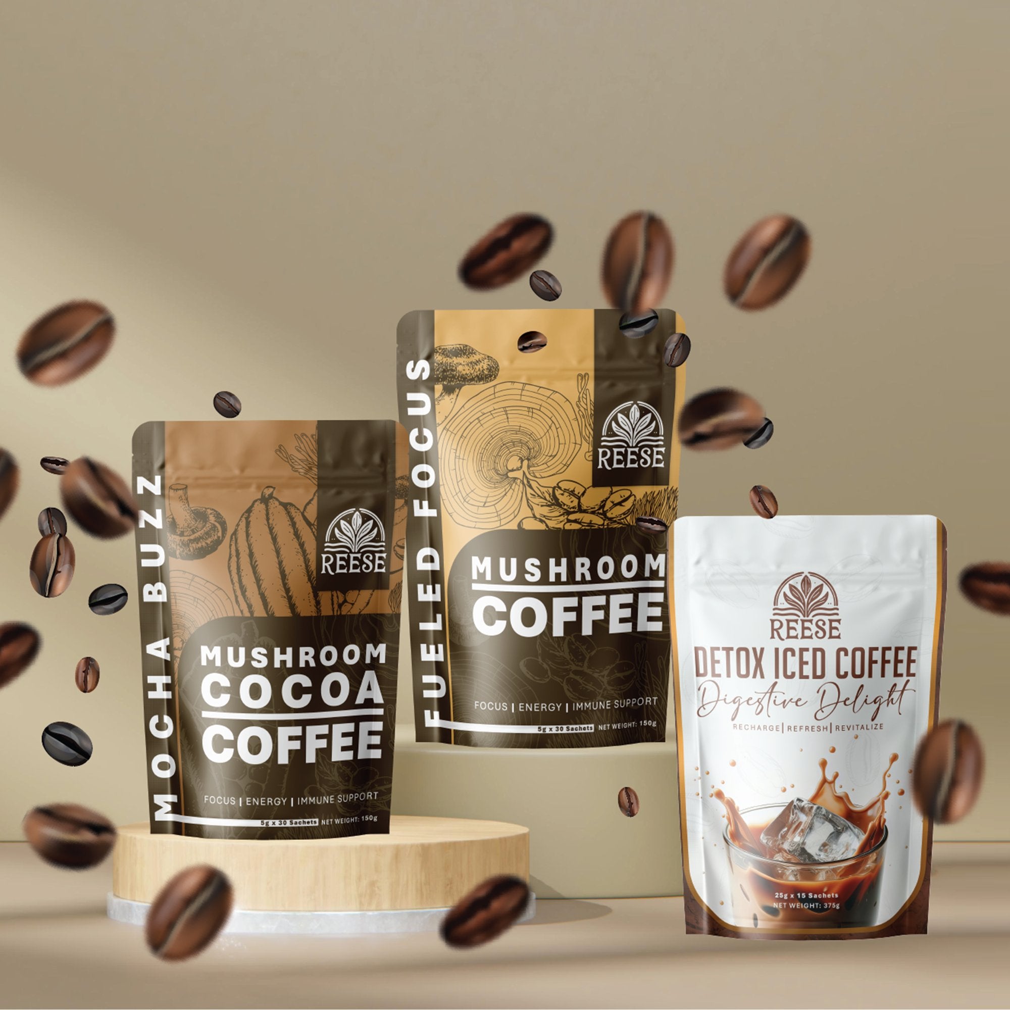 Mushroom Coffee Blends- Reese Beauty